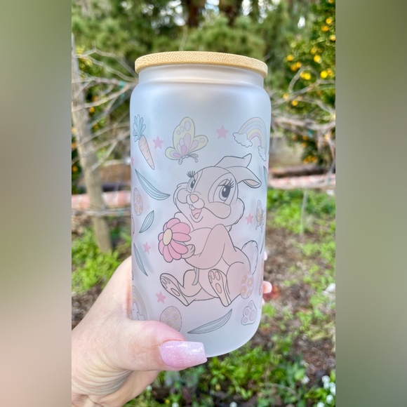 Thumper Bunny spring Libby can glass 16oz - Picture 1 of 5